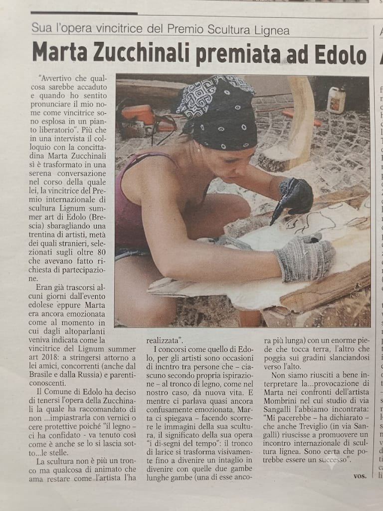 Marta Zucchinali premiata ad Edolo