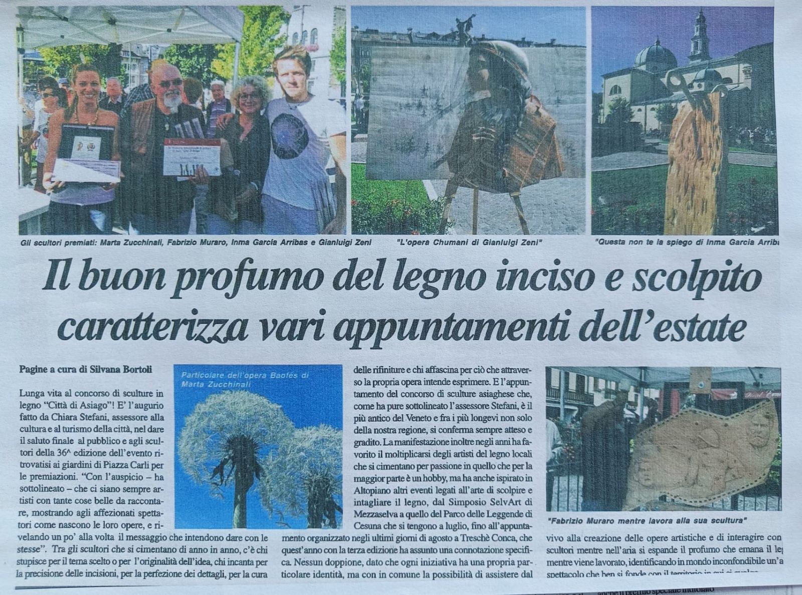 Il buon profumo del legno inciso e scolpito